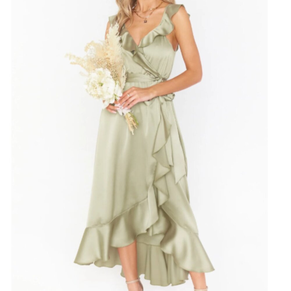 Samantha Ruffle Wrap Dress, Bridesmaid Dresses